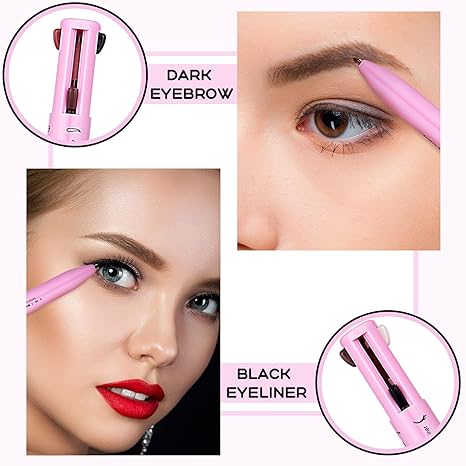 3 Pieces 4 in 1 Makeup Pen Eyebrow Pencil Eye Liner Lip Liner Highlighter BOHAN BASICS