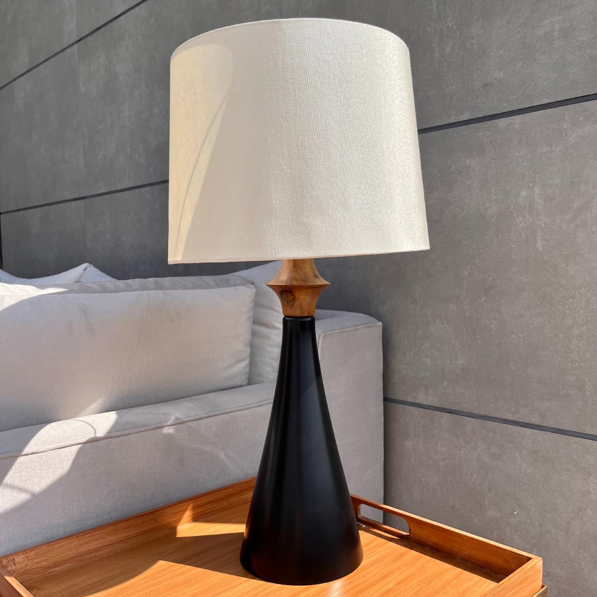 DAME – Solid Wood Table Lamp BOHAN BASICS